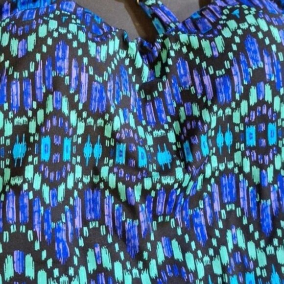 Women's Slimming V-Front Tankini Swimsuit Top Dreamsuit by Miracle Brands Sz 10 - Picture 6 of 9